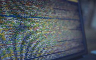 Bildschirm voller Programmierfunktionen