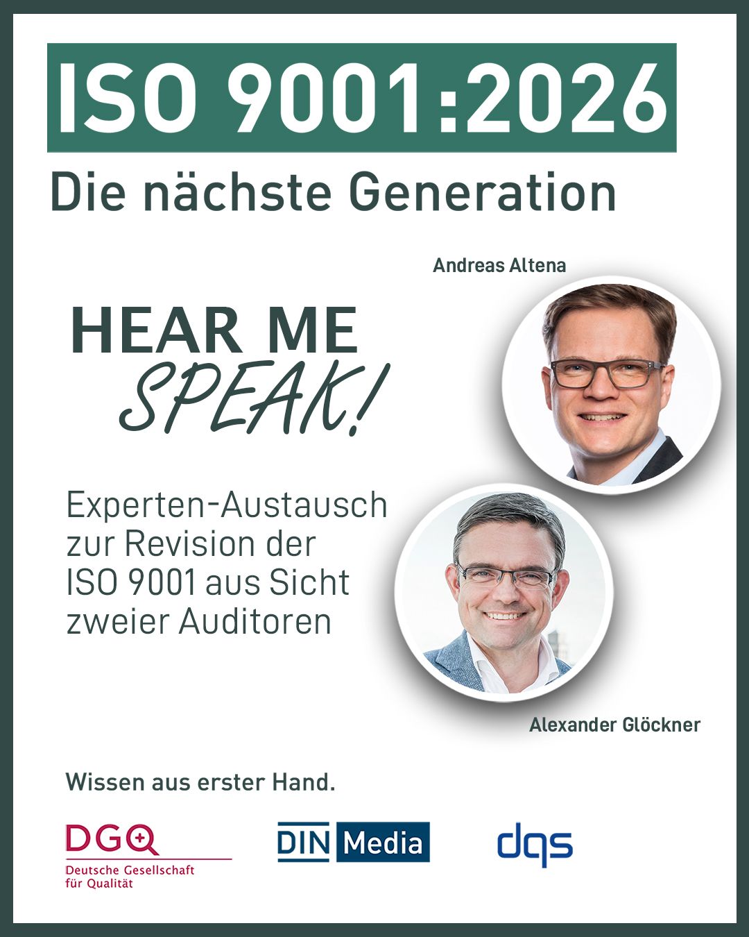 Tagung zur ISO 9001 Revision