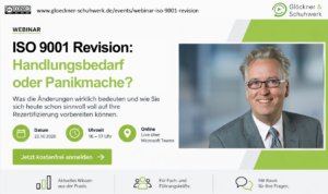 Webinar zur ISO 9001 Revision